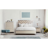 Aico Furniture - Silverlake Village Queen Platform Bed In Washed Oak - Ki-Slvg000Qn-129