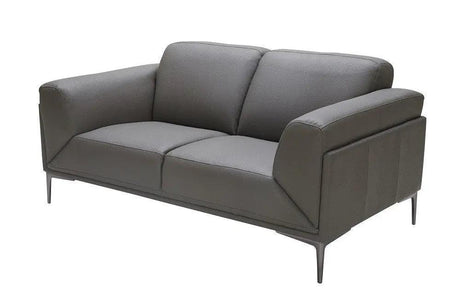 King Contemporary Sofa And Loveseat In Gray | J&M