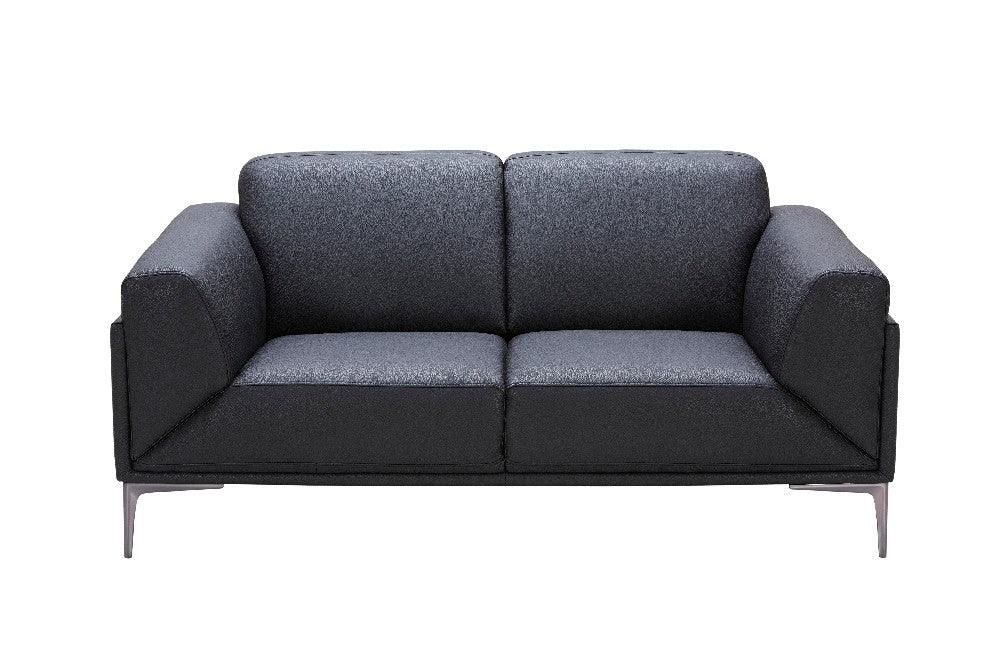 Knight Contemporary Sofa and Loveseat in Black by J&M Furniture J&M Furniture