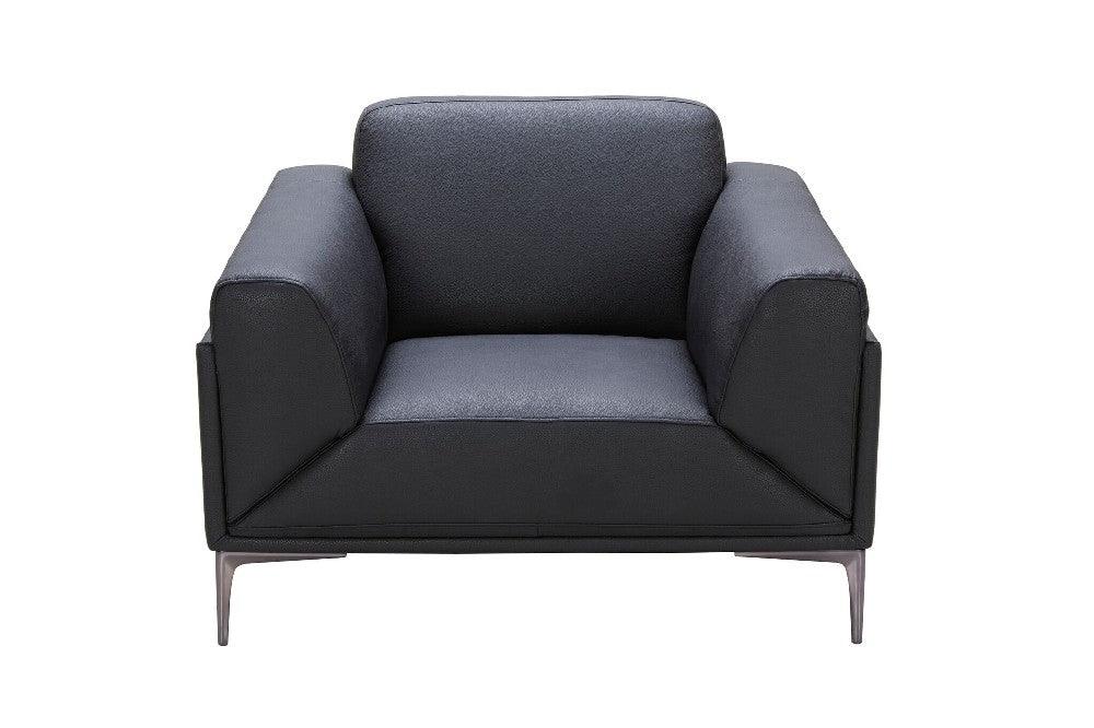Knight Contemporary Sofa and Loveseat in Black by J&M Furniture J&M Furniture