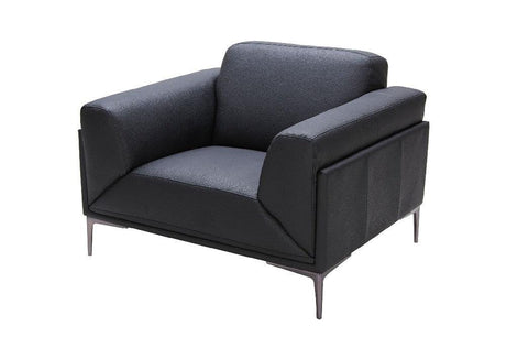 Knight Contemporary Sofa And Loveseat In Black | J&M
