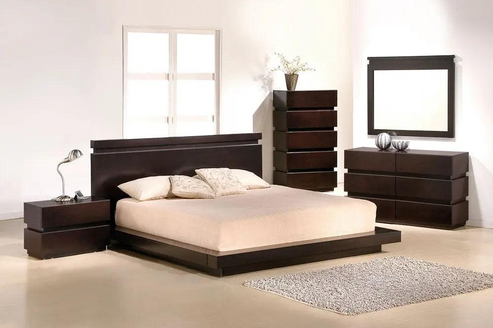 Knotch Modern Bedroom Set by J&M Furniture J&M Furniture