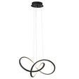 Knotted Led Dimmable Chandelier // Black | Finesse