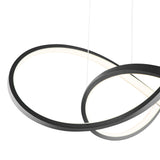 Knotted LED Dimmable Chandelier // Black - Home Elegance USA