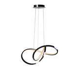 Knotted LED Dimmable Chandelier // Chrome - Home Elegance USA