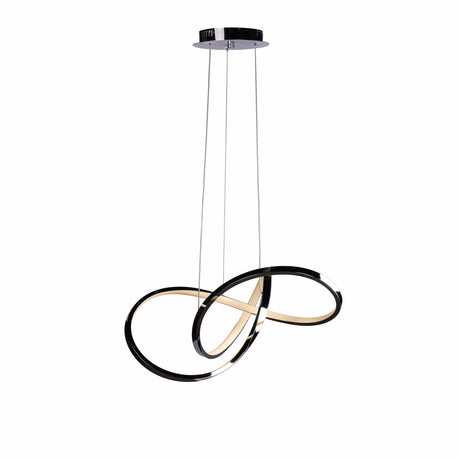 Knotted LED Dimmable Chandelier // Chrome - Home Elegance USA