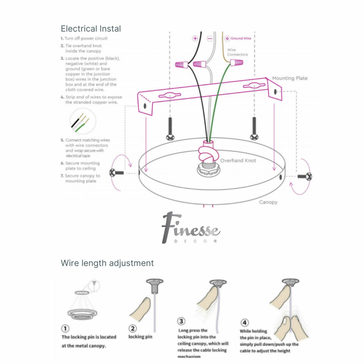Knotted LED Dimmable Chandelier // Sandy Gold - Home Elegance USA