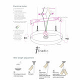 Knotted LED Dimmable Chandelier // Sandy Gold - Home Elegance USA