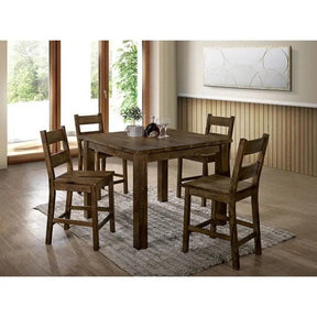 Kristen 5-Piece Square Counter Height Dining Set by Furniture of America