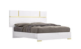 J&M Furniture - Kyoto Queen Bed In White - 19974-Q