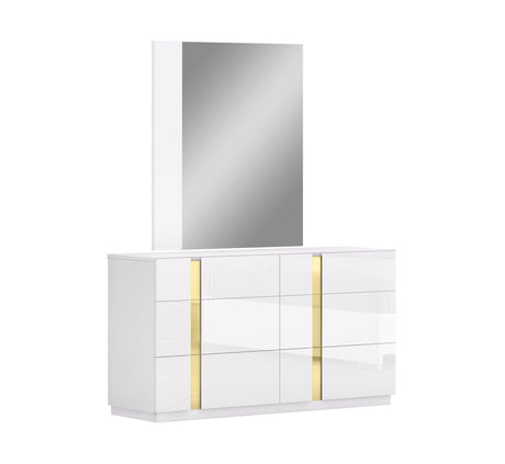 J&M Furniture - Kyoto Dresser With Mirror In White - 19974-Dm