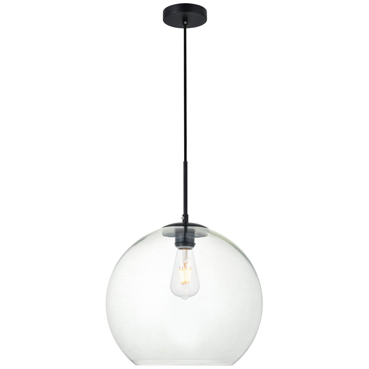 Baxter 1 - Light 13.8 - Inch Pendant | Elegant Lighting | Home Elegance USA