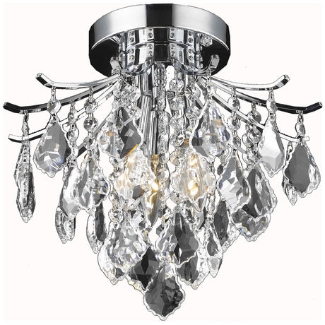 Elegant Lighting Amelia 12-Inch Crystal Flush Mount - Home Elegance USA