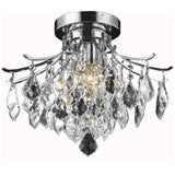 Amelia 16 - Inch Crystal Flush Mount | Elegant Lighting - ELL - LD8100F16C - Home Elegance USA - 1