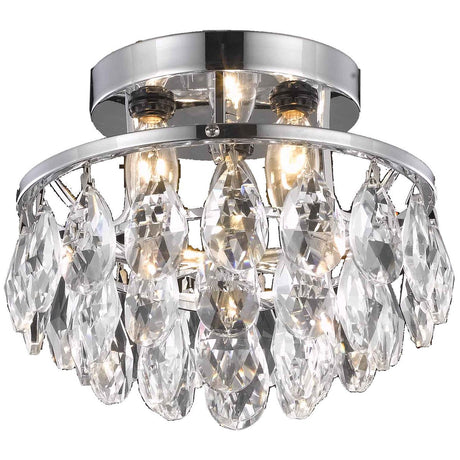 Elegant Lighting Clara 3-Light Flush Mount - Home Elegance USA