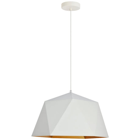 Elegant Lighting Arden 17.7-Inch Pendant in Frosted White and Gold - Home Elegance USA