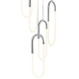 LED Five Clips Chandelier // Chrome - Home Elegance USA