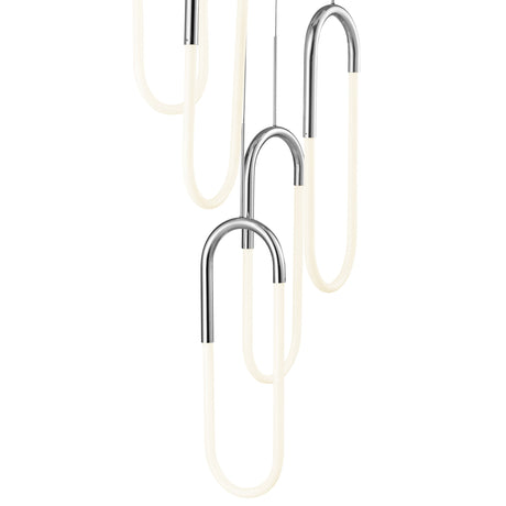 Led Five Clips Chandelier // Chrome | Finesse