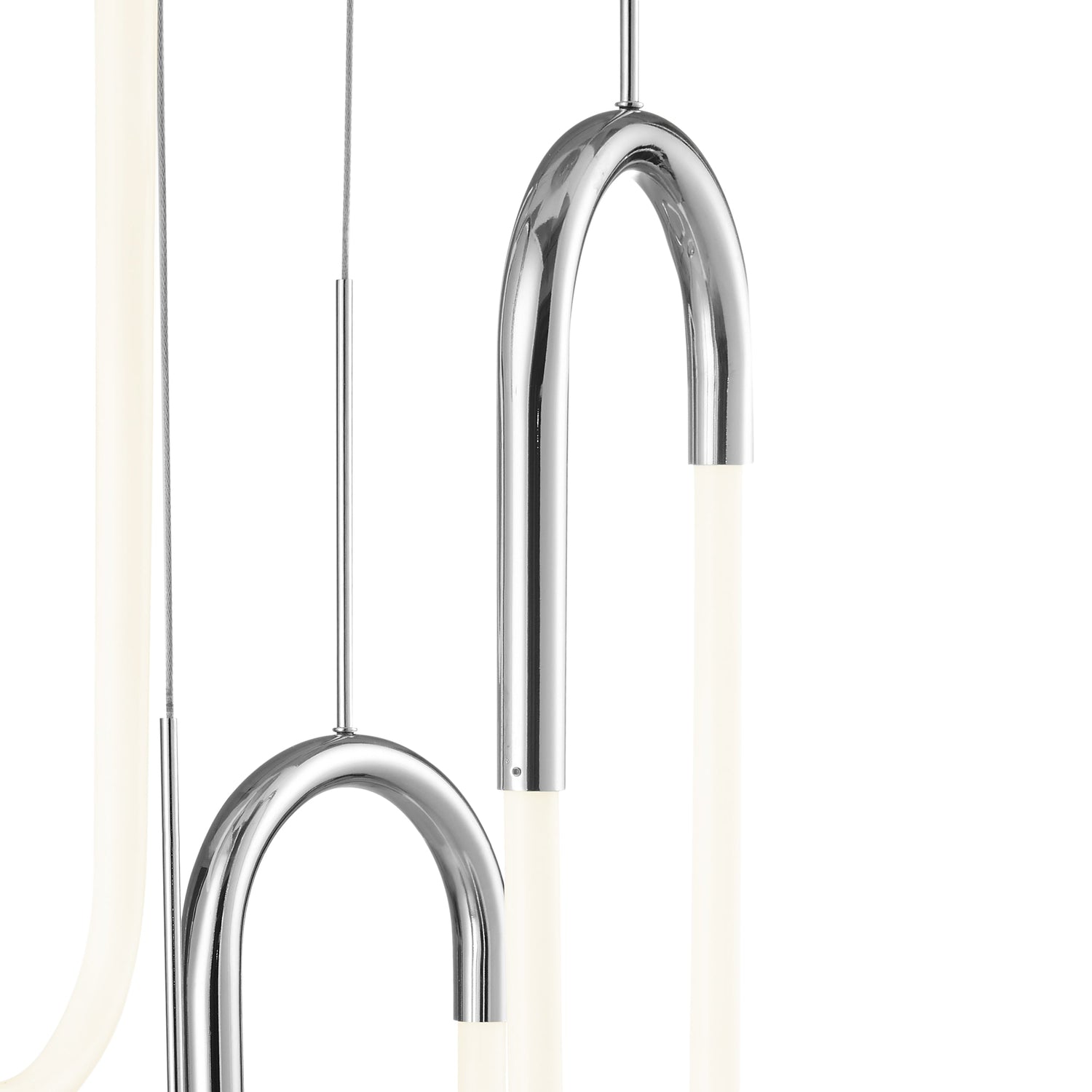 LED Five Clips Chandelier // Chrome - Home Elegance USA