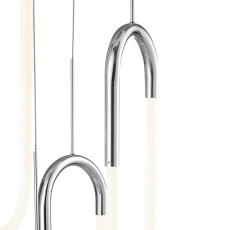 Led Five Clips Chandelier // Chrome | Finesse