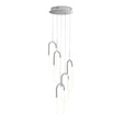 Led Five Clips Chandelier // Chrome | Finesse