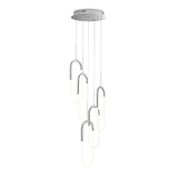 LED Five Clips Chandelier // Chrome - Home Elegance USA