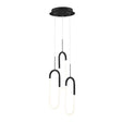 Led Three Clips Chandelier // Matte Black | Finesse