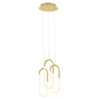Led Three Clips Chandelier // Sandy Gold | Finesse