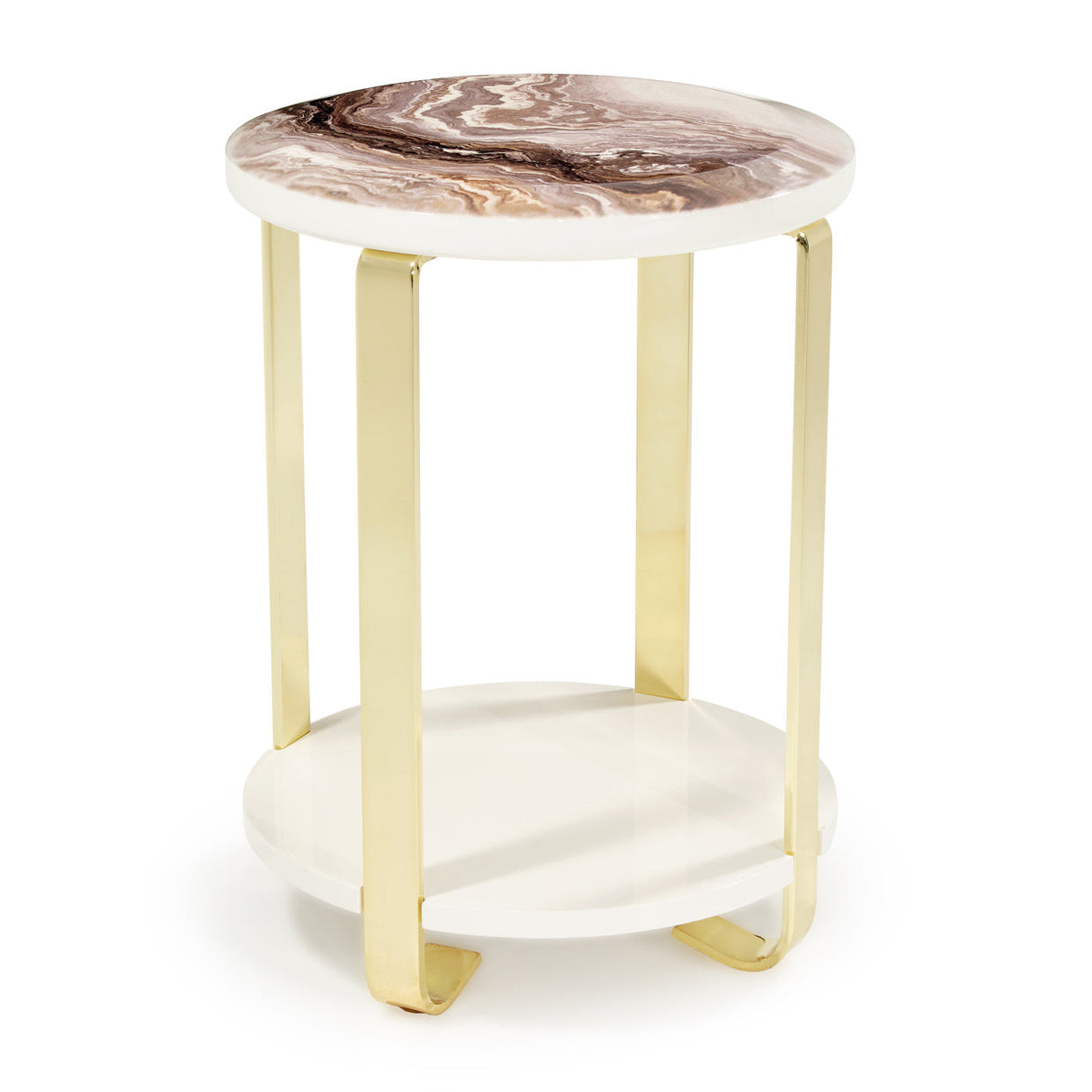 Michael Amini Ariana Chairside Table - Home Elegance USA