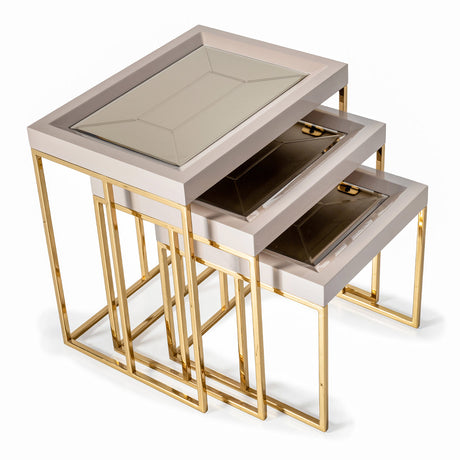 Michael Amini Carmela Nesting Table - Home Elegance USA