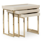 Michael Amini Lisbon Nesting Tables - Home Elegance USA