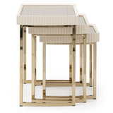 Michael Amini Lisbon Nesting Tables - Home Elegance USA