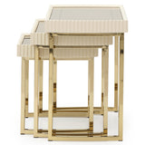 Michael Amini Lisbon Nesting Tables - Home Elegance USA