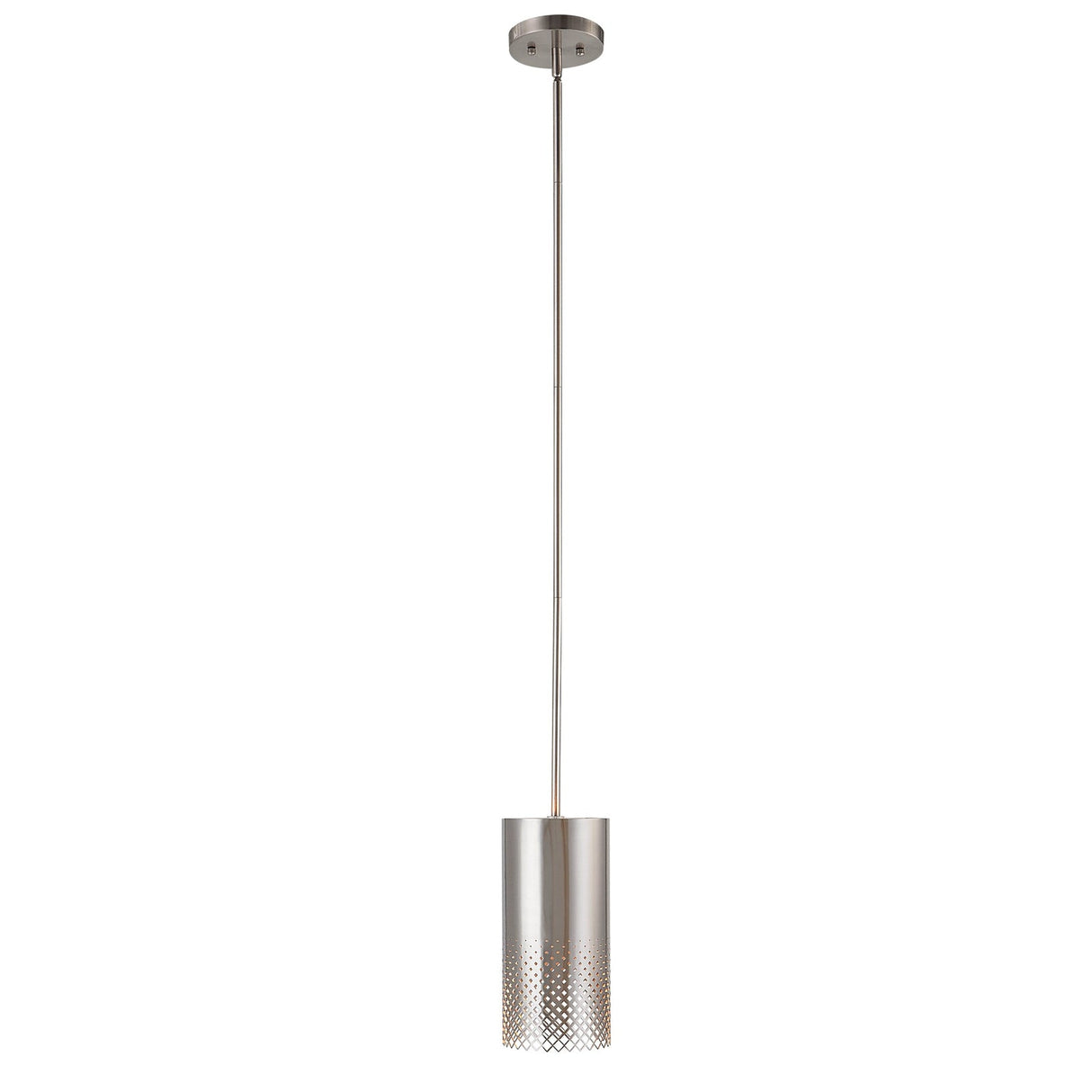 Uttermost Manheim 1 Light Nickel Cylinder Pendant - Home Elegance USA