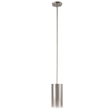 Uttermost Manheim 1 Light Nickel Cylinder Pendant - Home Elegance USA