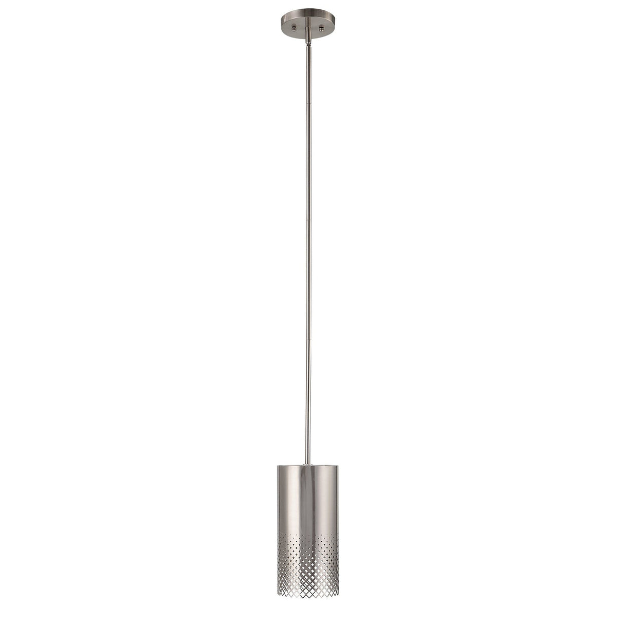 Uttermost Manheim 1 Light Nickel Cylinder Pendant - Home Elegance USA
