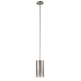 Uttermost Manheim 1 Light Nickel Cylinder Pendant - Home Elegance USA