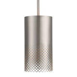Uttermost Manheim 1 Light Nickel Cylinder Pendant - Home Elegance USA