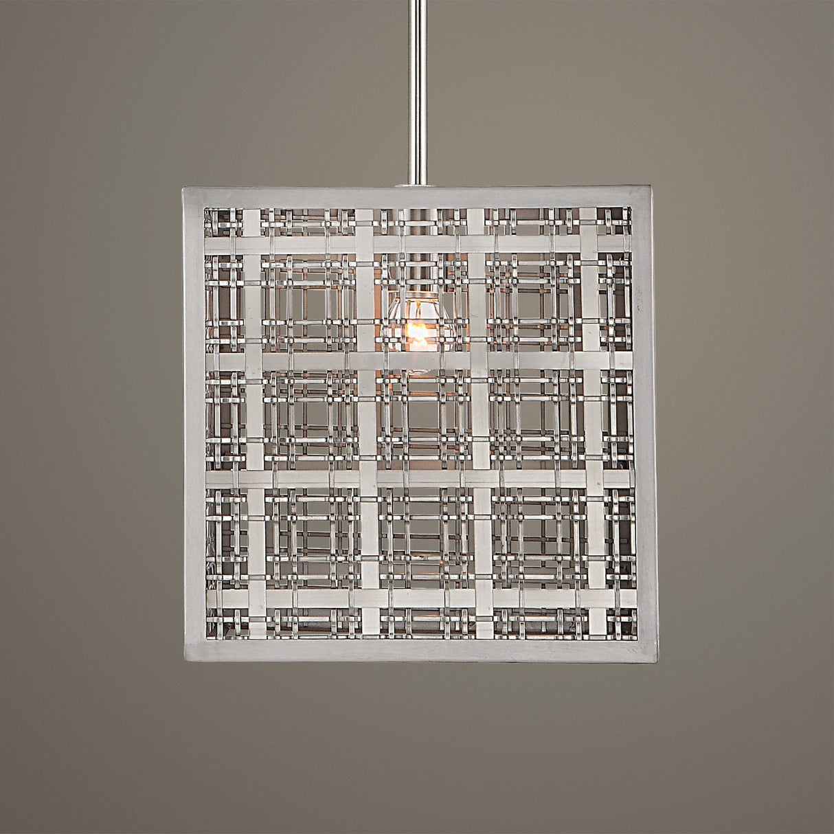 Uttermost Pendleton 1 Light Nickel Pendant - Home Elegance USA