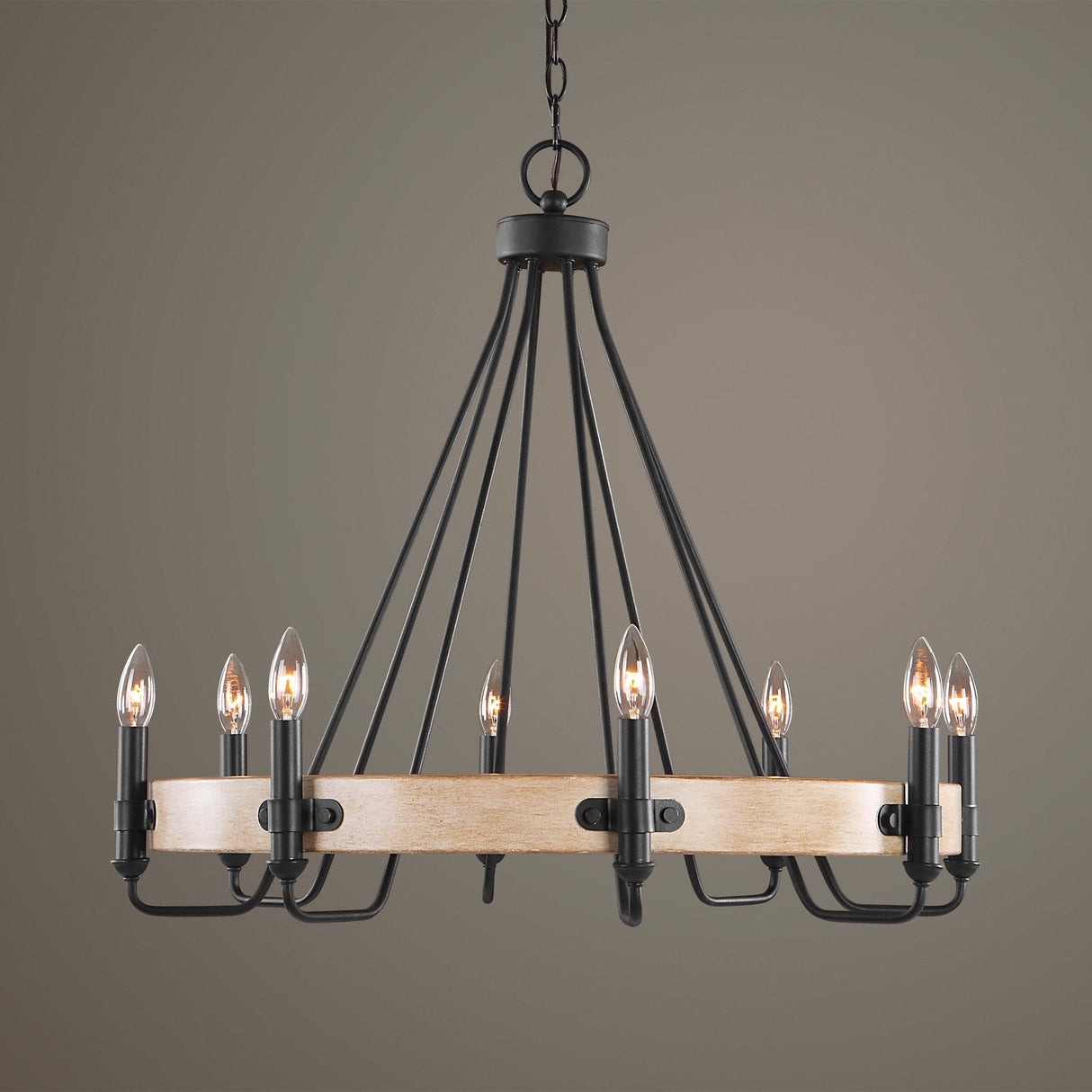 Deschutes 8 Light Farmhouse Chandelier | Uttermost | Home Elegance USA