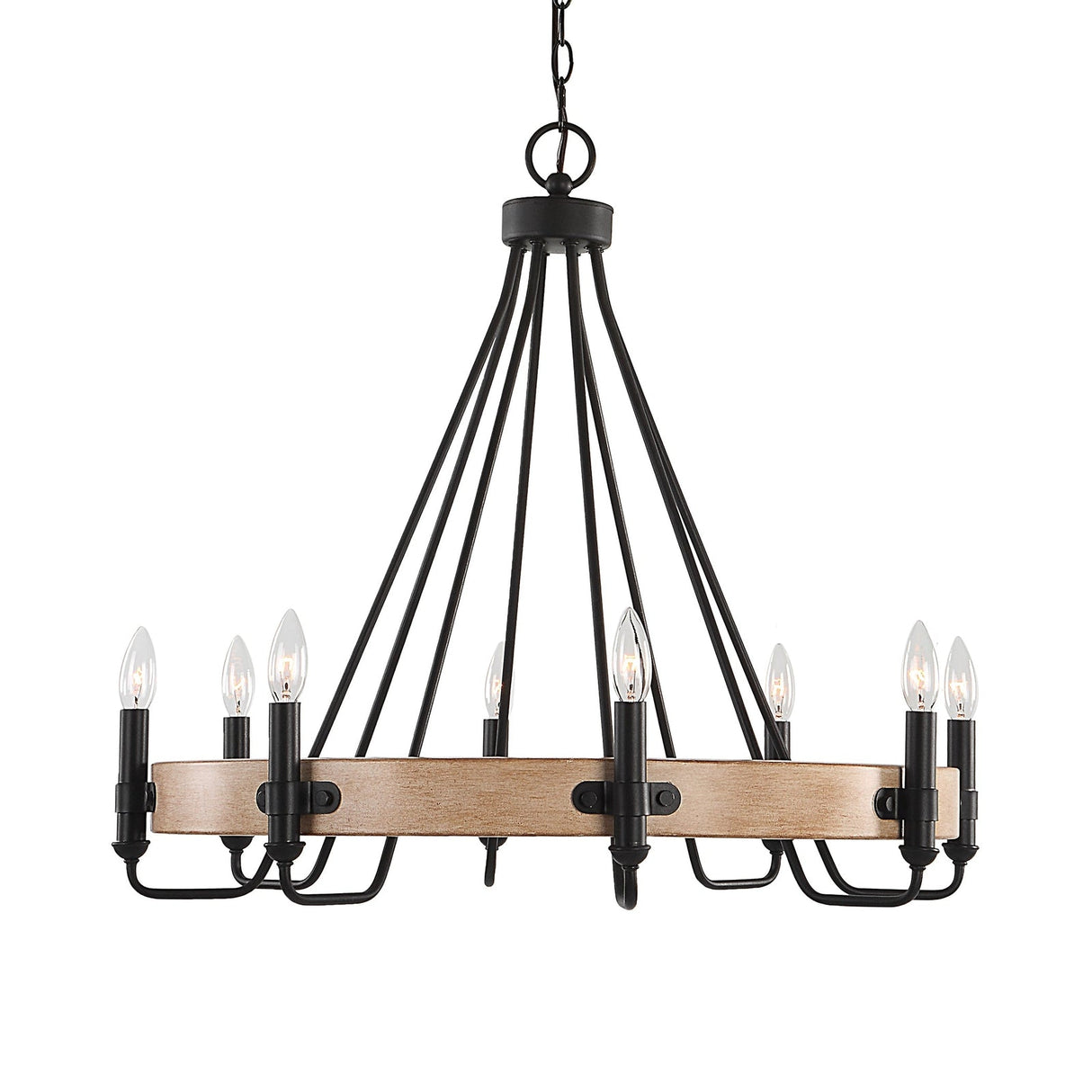 Deschutes 8 Light Farmhouse Chandelier | Uttermost | Home Elegance USA