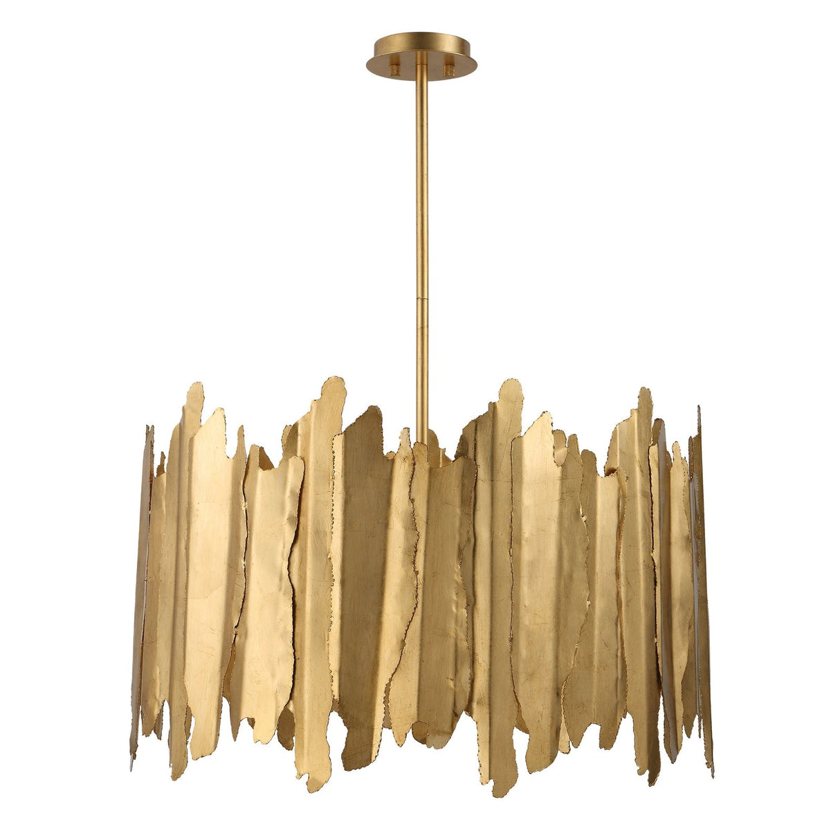 Uttermost Golden Gate 8 Light Industrial Pendant - Home Elegance USA