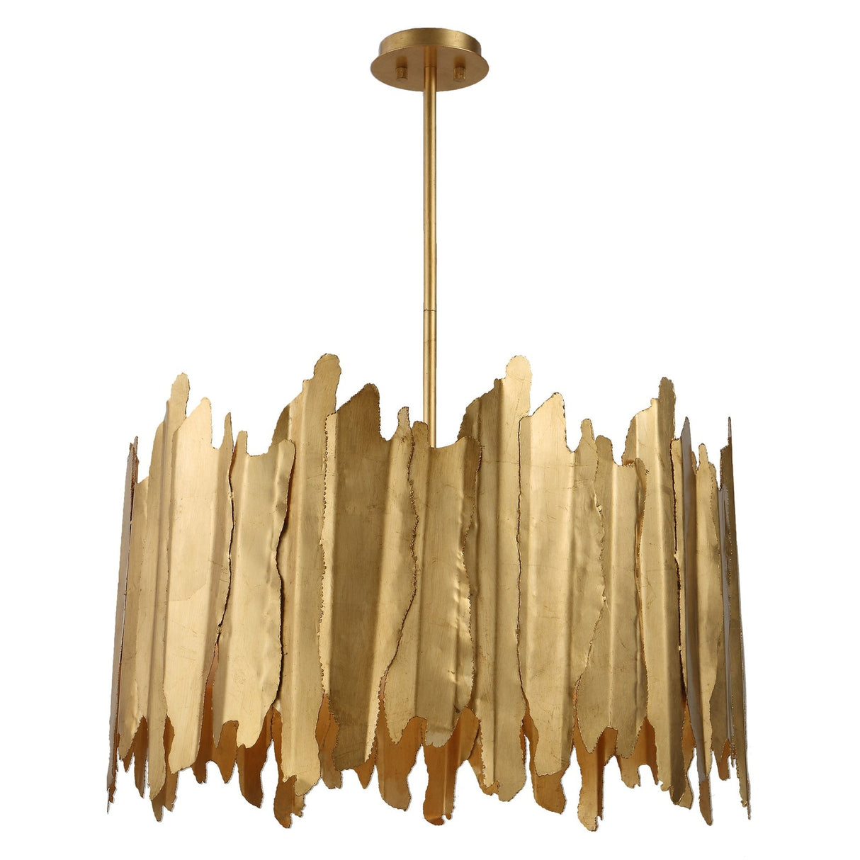 Uttermost Golden Gate 8 Light Industrial Pendant - Home Elegance USA