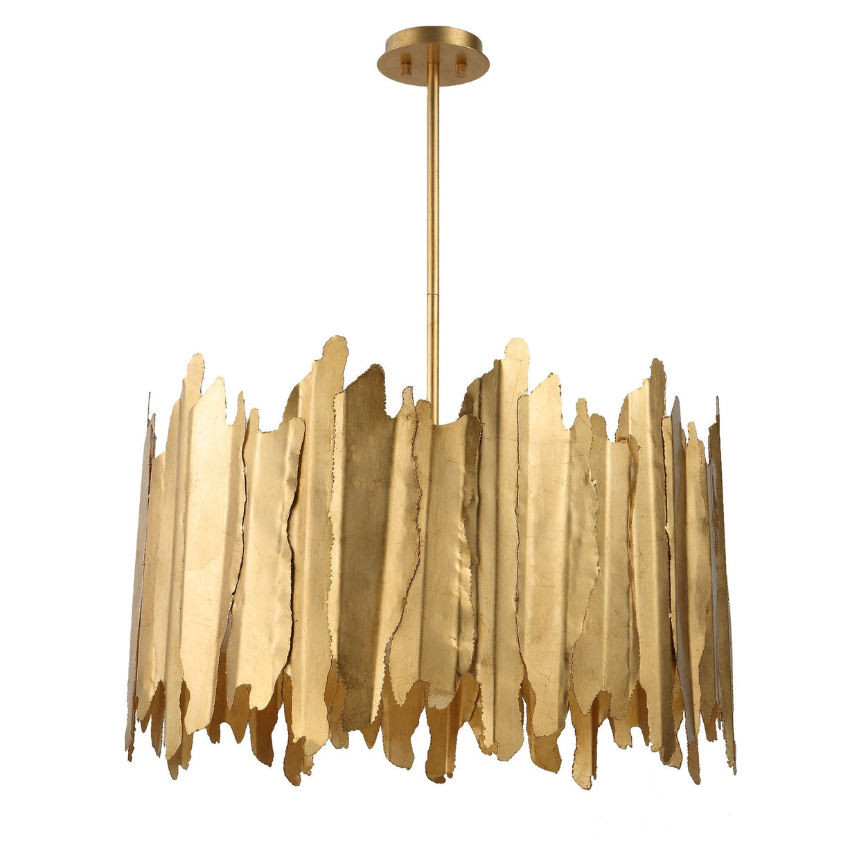 Uttermost Golden Gate 8 Light Industrial Pendant - Home Elegance USA