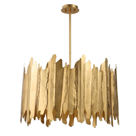 Uttermost Golden Gate 8 Light Industrial Pendant - Home Elegance USA
