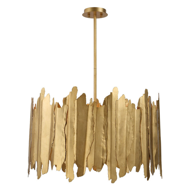 Uttermost Golden Gate 8 Light Industrial Pendant - Home Elegance USA