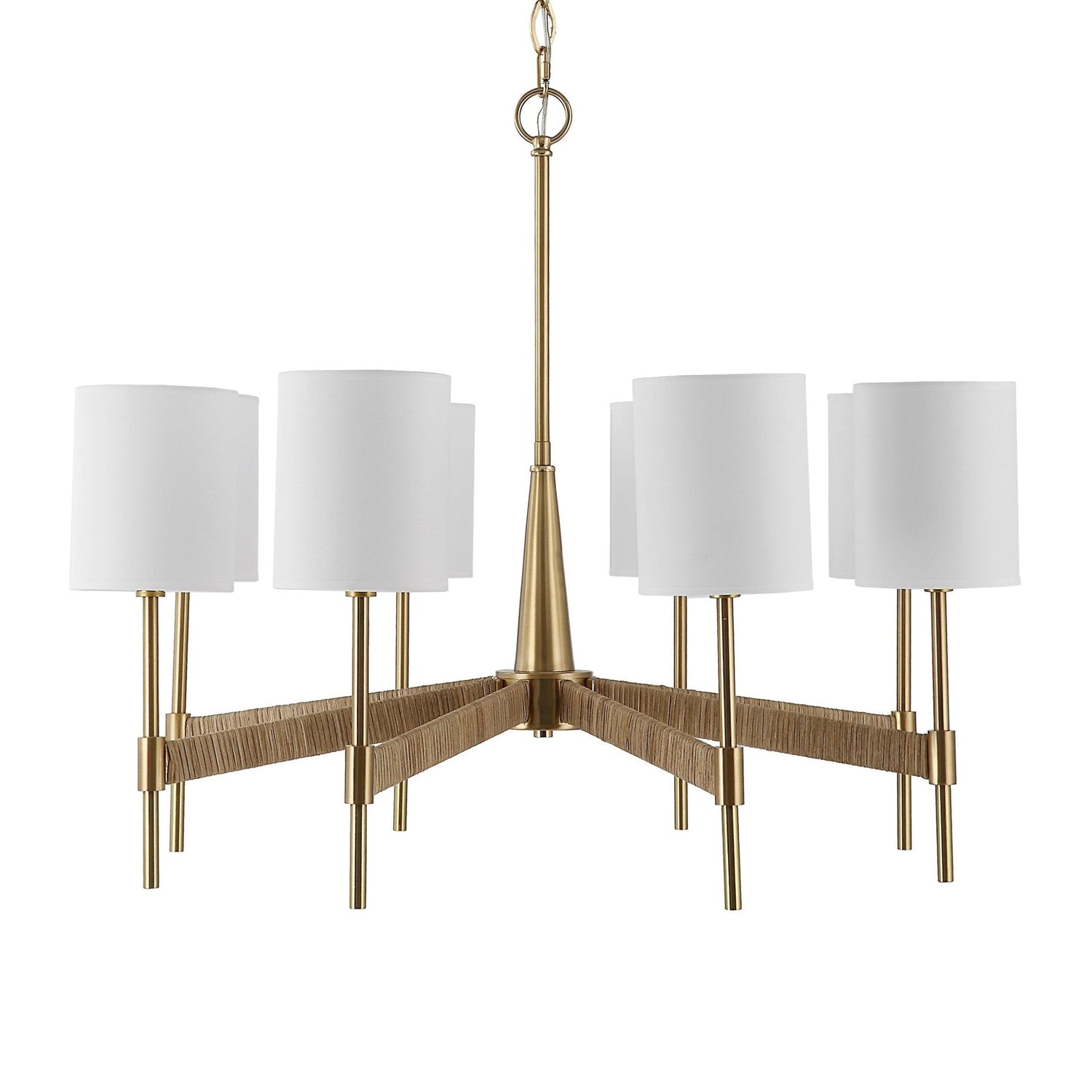 Uttermost Lautoka Rattan 8 Light Chandelier - Home Elegance USA