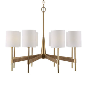 Uttermost Lautoka Rattan 8 Light Chandelier - Home Elegance USA