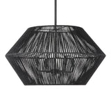 Uttermost Suva 4 Light Black Rope Pendant - Home Elegance USA