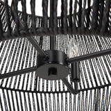 Uttermost Suva 4 Light Black Rope Pendant - Home Elegance USA